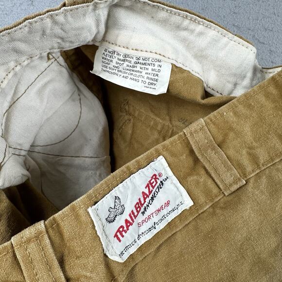 Vintage Trailblazer Winchester Double Knee Pants Men’s 26x26 Brown Duck Canvas - Picture 14 of 16